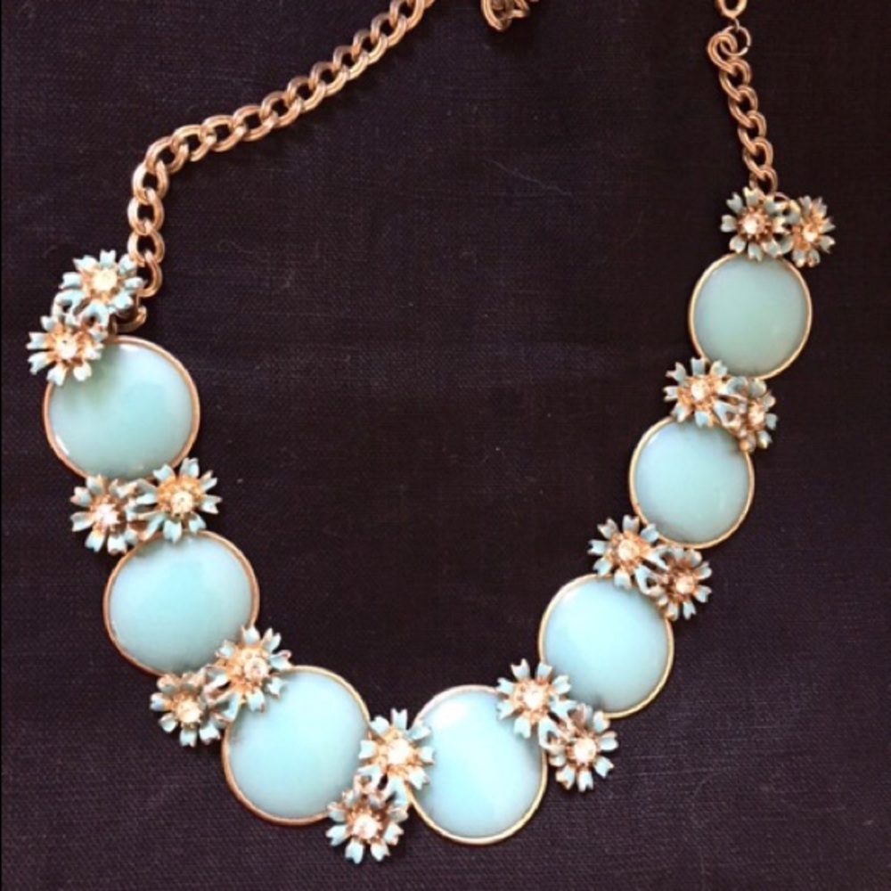 Turquoise statement necklace.